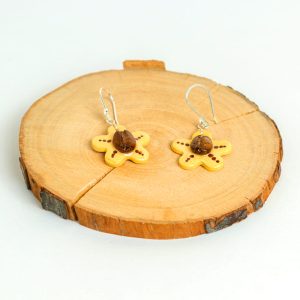 Aretes De Café Floral