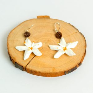 Aretes Flor De Café Maxi