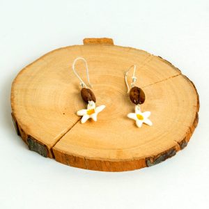 Aretes Mini Flor De Café