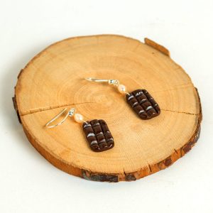 Aretes Barra Chocolate